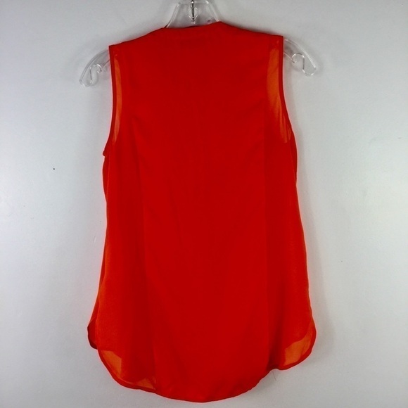 1. State Orange Sleeveless Blouse Size XS - Picture 4 of 7